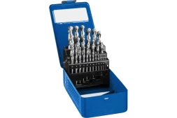 ЗУБР ПРОФ-А, 25 шт, (1-13 мм), сталь Р6М5, класс А, мет.бокс, набор сверл по металлу, Профессионал (29625-H25)