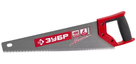 Ножовка по дереву (пила) ЗУБР МОЛНИЯ-5 400 мм, 5 TPI, прямой крупный зуб, быстрый рез поперек волокон, для крупных и средних заготовок 15075-40_z01 купить в Новом Уренгое