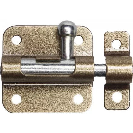 Задвижка накладная для окон и мебели &quot;ШП-10 КМЦ&quot;, цвет коричневый металлик/цинк, 30мм 37743-30 купить в Новом Уренгое