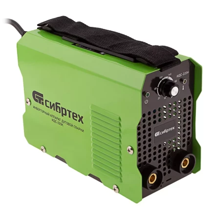 Инверторный аппарат дуговой сварки ИДС-220K, 220 А, ПВ 80%, диаметр электрода 1,6-5 мм Сибртех 94395 купить в Новом Уренгое