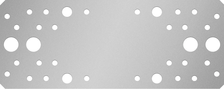 ЗУБР КП-2.5, 200 x 80 x 2.5 мм, цинк, крепежная пластина (31023-200) купить в Новом Уренгое