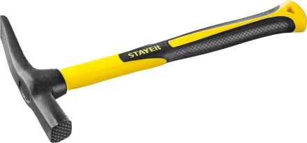 Молоток-кирочка КАМЕНЩИКА Fiberglass 600г с фиберглассовой рукояткой, STAYER Professional 20161 20161 купить в Новом Уренгое