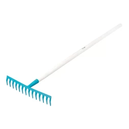 Грабли стальные Palisad, 360х1250 мм, 14 прямых зубьев, деревянный лакированный черенок, Luxe 6178988