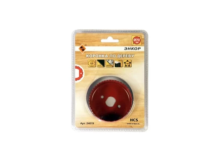 Коронка по дереву 70 мм Энкор 24619 купить в Новом Уренгое