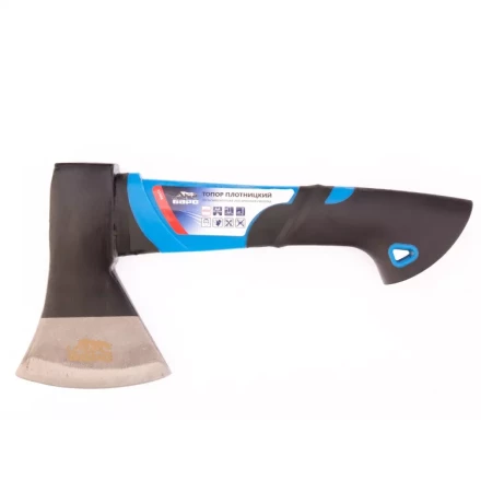 Топор плотницкий 450 гр двухкомпонентная обрезиненная рукоятка Барс 21408 купить в Новом Уренгое