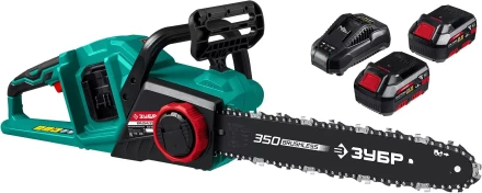 ЗУБР С1-18, 36 В, 35 см шина, 2х18 В АКБ (4 А·ч), бесщеточная цепная пила (ПЦЛ-3635-42) купить в Новом Уренгое