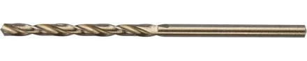Сверло ЗУБР &quot;ЭКСПЕРТ&quot; КОБАЛЬТ по металлу, цилиндрический хвостовик, быстрорежущая сталь Р6М5К5, класс точн. А1, 2,5х57мм 4-29626-057-2.5 купить в Новом Уренгое
