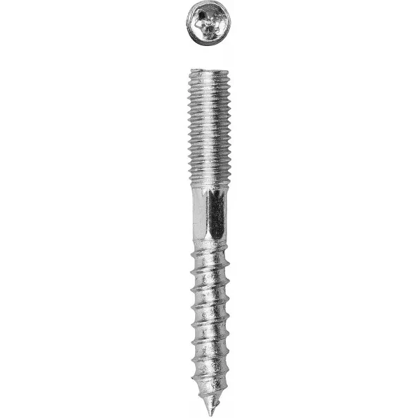 ЗУБР. Шпилька сантехническая, шестигранник, Torx 25, оцинкованная, М8x90мм, 4шт 37870-08-090-4 купить в Новом Уренгое