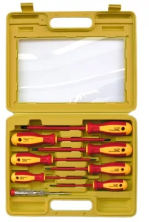 Набор отверток диэлектрических 8шт. кейс 19835 купить в Новом Уренгое