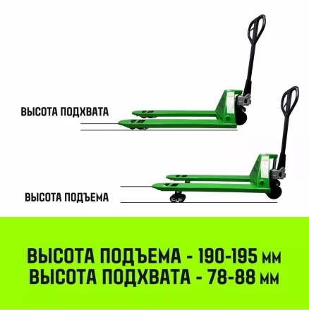 Тележка гидравлическая ручная HITCH REGULAR 3000KG 1150*550мм (полиуретановые ролики) купить в Новом Уренгое