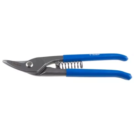 Ножницы по металлу цельнокованые ЗУБР 220мм, изогнутые левые, усиленные, твердость HRC 58-61 23011-25_z01 купить в Новом Уренгое