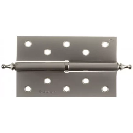 Петля дверная разъемная ЗУБР &quot;ЭКСПЕРТ&quot;, 1 подшипник, цвет мат. никель (PN), левая, с крепежом, 125х75х2,5мм,2шт 37605-125-4L купить в Новом Уренгое