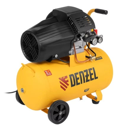 Компрессор воздушный прям. привод Denzel DCV1800/50 58168, 1,8 кВт, 50 литров, 320 л/мин купить в Новом Уренгое