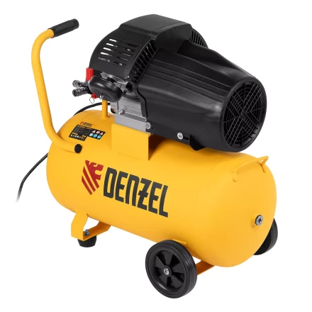 Компрессор воздушный прям. привод Denzel DCV1800/50 58168, 1,8 кВт, 50 литров, 320 л/мин купить в Новом Уренгое