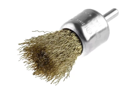 Кордщетка HAMMER кисть 25мм для дрели гофрированная латунированная сталь (207-210) купить в Новом Уренгое