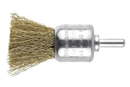 Кордщетка HAMMER кисть 25мм для дрели гофрированная латунированная сталь (207-210) купить в Новом Уренгое