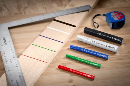 ЗУБР МК-1500 синий, 8-15 мм маркер-краска (06329-7) купить в Новом Уренгое