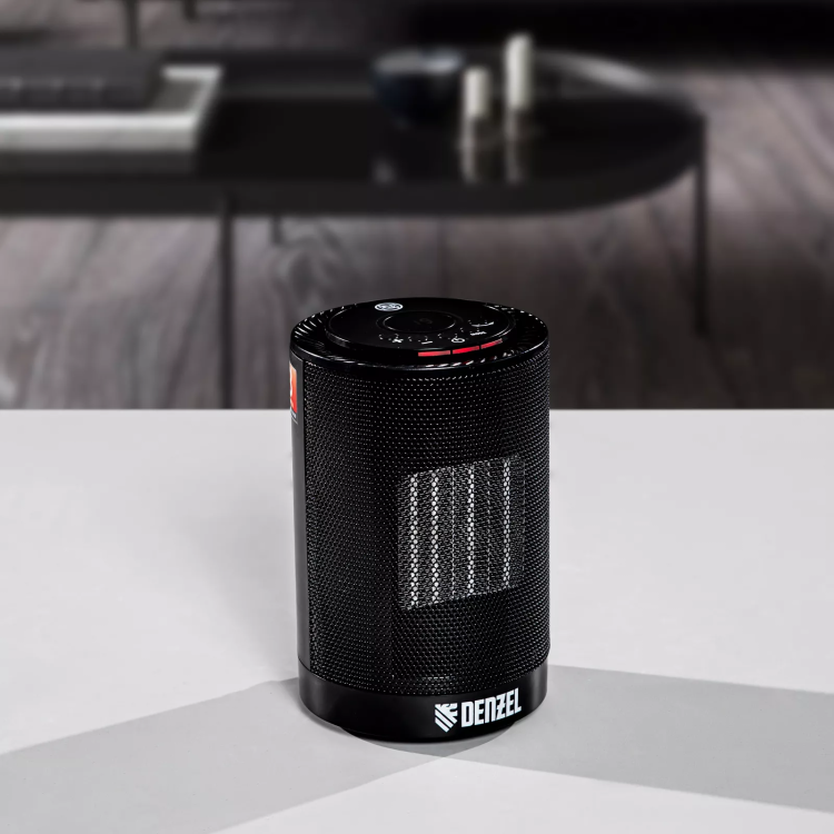 Тепловентилятор электрический керамический Denzel DTFC-1200, 3 режима, вентилятор, нагрев 600/1200 Вт 96418 купить в Новом Уренгое