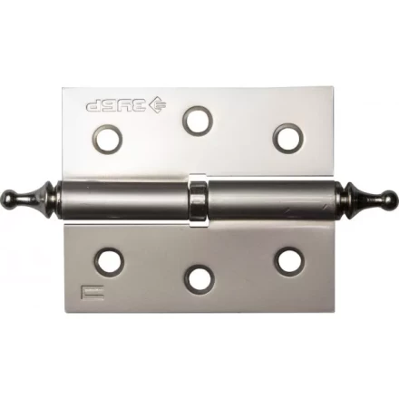 Петля дверная разъемная ЗУБР &quot;ЭКСПЕРТ&quot;, 1 подшипник, цвет мат. никель (PN), правая, с крепежом, 75х63х2,5мм,2шт 37605-075-4R купить в Новом Уренгое