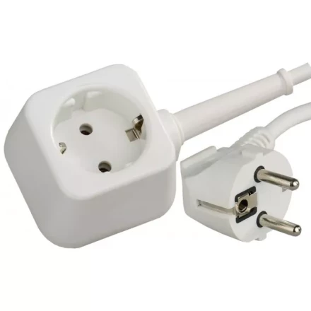 Удлинитель-шнур, 5 м, 3500 Вт, 1 гнездо, ПВС 3x1 мм2, СВЕТОЗАР SV-55013-5 купить в Новом Уренгое