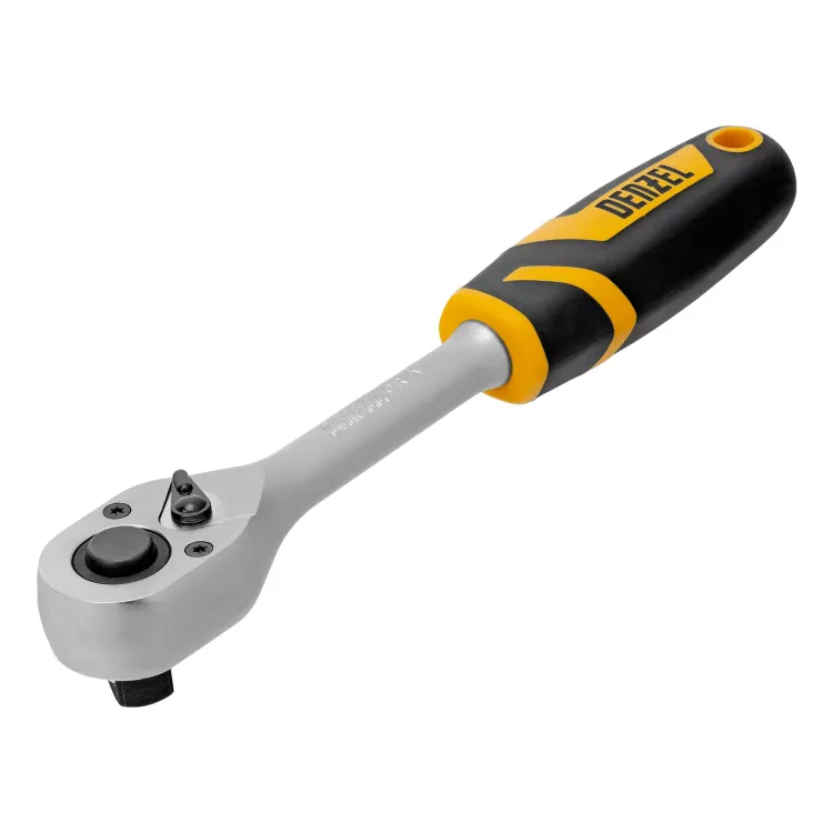 Ключ-трещотка 1/2" Denzel 14033, 90 зубьев, с быстрым сбросом, CrV купить в Новом Уренгое