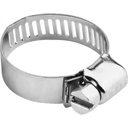 Хомуты ЗУБР &quot;ЭКСПЕРТ&quot;, оцинкованные, просечная лента 8 мм, 10-16 мм, 10 шт 37803-10-16-10 купить в Новом Уренгое