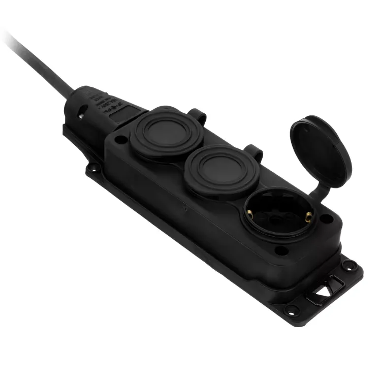 Удлинитель-шнур силовой Denzel Top Series 37421, КГТТ, 10м, 3 розетки, 3 x 1,5 мм, 3 м купить в Новом Уренгое