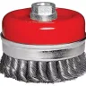 Щетка для УШМ Heavy Duty, 125 мм, М14, "чашка", крученая металлическая проволока  MATRIX 74674 купить в Новом Уренгое
