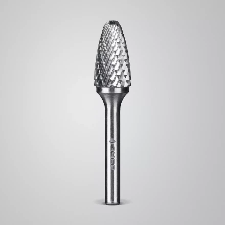 Зубр Твердосплавная борфреза F - парабола с закругленным углом, 14 х 25 мм, радиус 3.5 мм (28805-14-25) купить в Новом Уренгое