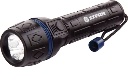 Фонарик светодиодный, ударопрочный корпус, влагозащищённый, 3 ярких светодиода, 2хАА, Stern 90511 купить в Новом Уренгое