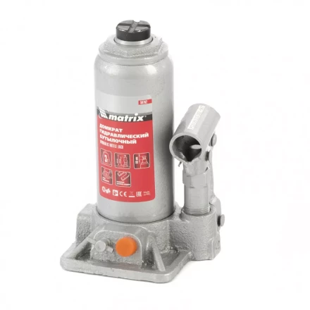 Домкрат гидравлический бутылочный 3 т h подъема 178-343 мм Matrix 50762 купить в Новом Уренгое