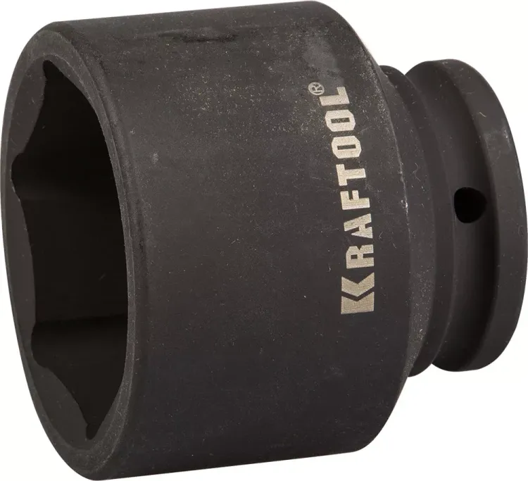 Торцовая головка KRAFTOOL "INDUSTRIE QUALITAT" ударная (3/4"), FLANK, Cr-Mo, фосфатированная, 55 мм 27945-55_z01 купить в Новом Уренгое