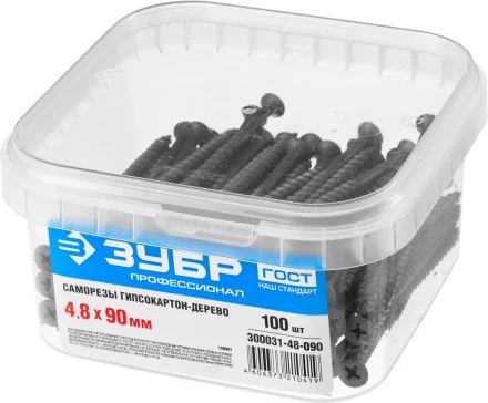 Саморезы ЗУБР СГД 16 х 3.5 мм фосфатированное покрытие 1000 шт Профессионал 300031-35-016 купить в Новом Уренгое