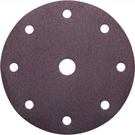 Круг шлифовальный URAGAN &quot;Универсальный водостойкий с покрытием стеарата цинка&quot; на липучке, 9 отв., P240, 150мм, 5шт 907-44114-240-05 купить в Новом Уренгое