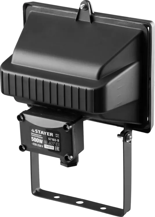 Прожектор STAYER "MASTER" MAXLight галогенный, с дугой крепления под установку, черный, 500Вт 57103-B купить в Новом Уренгое