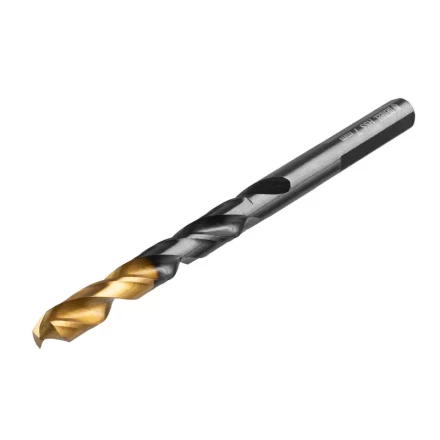 Сверло по металлу, 7 мм, HSS-Tin, Golden Tip, 10 шт. Denzel 717217 купить в Новом Уренгое