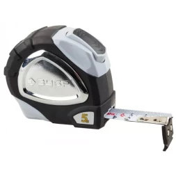 Рулетка ЗУБР "ЭКСПЕРТ" "ПРЕМИУМ", двухкомпонентный корпус, автостоп, полотно с нейлоновым напылением, 5 м / 19 мм 34050-05-19_z01