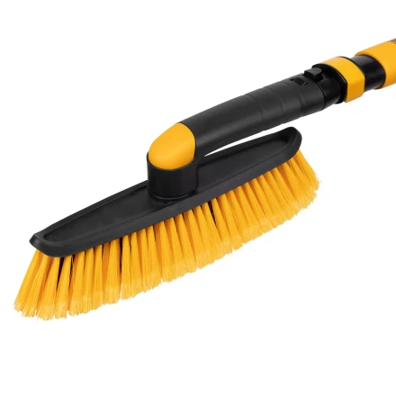 Щетка-сметка со скребком, телескоп, поворотная голова, 750-1120 мм Denzel 55326 купить в Новом Уренгое