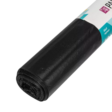 Пакеты для мусора 120 л x 10 шт., ПВД прочные черные, длинный ролик, Home Palisad 927265 купить в Новом Уренгое