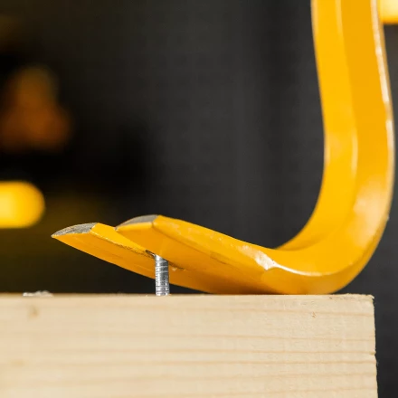 Лом-гвоздодер, Denzel 450 мм, шестигранный 16 мм, окрашенный, сталь 65, 25202 купить в Новом Уренгое