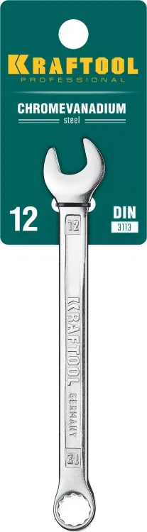 Ключи комбинированные KRAFTOOL, Cr-V, DIN 3113 27079-12 купить в Новом Уренгое