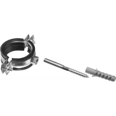 ЗУБР &quot;МАСТЕР&quot;. Хомут трубный с гайкой, оцинкованный, в комплекте с сантехнической шпилькой и дюбелем, 1 1/4&quot;, 1шт 37866-38-43 купить в Новом Уренгое