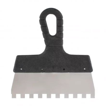 Шпатель фасадный из нержавеющей стали 200 мм пластмассовая ручка 85150 купить в Новом Уренгое