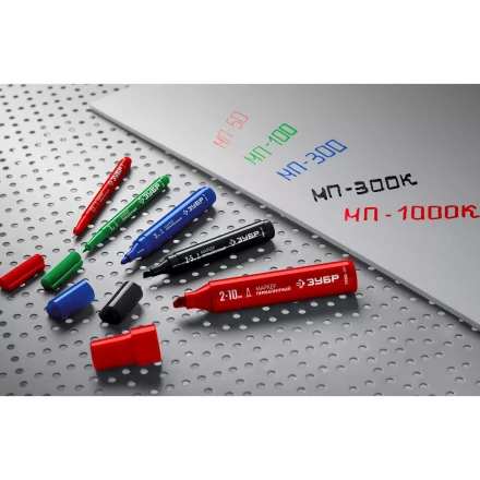 ЗУБР МП-1000К чёрный, 2-10 мм, клиновидный перманентный маркер (06333-2) купить в Новом Уренгое