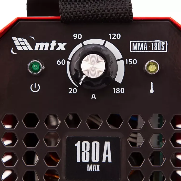 Инверторный аппарат дуговой сварки MTX 94390 MMA-180S, 180 А, ПВ60%, диаметр электрода 1,6-4 мм купить в Новом Уренгое