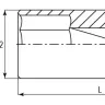 Головка торцевая глубокая 1/4"DR 13 мм S04HD2113 Jonnesway 48008 купить в Новом Уренгое