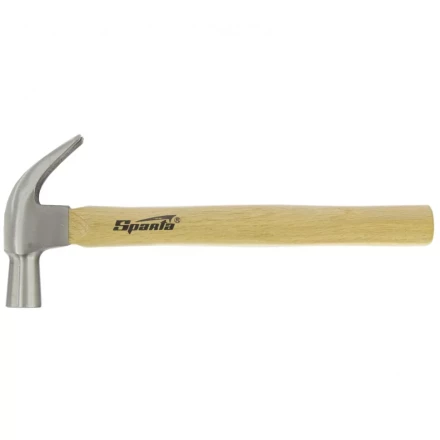 Молоток-гвоздодер, 450 г Sparta, боек 27 мм, деревянная рукоятка 1042055 купить в Новом Уренгое
