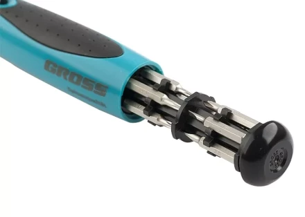 Отвертка реверсивная. Механизм SmartPush mini  11 шт, CrMo Gross 11609 купить в Новом Уренгое