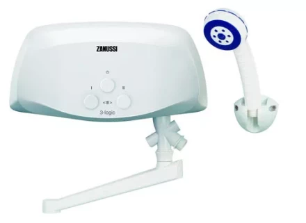 Водонагреватель проточный ZANUSSI 3-logic 6.5 TS душ и кран купить в Новом Уренгое