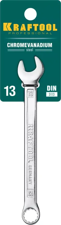 Ключи комбинированные KRAFTOOL, Cr-V, DIN 3113 27079-13 купить в Новом Уренгое